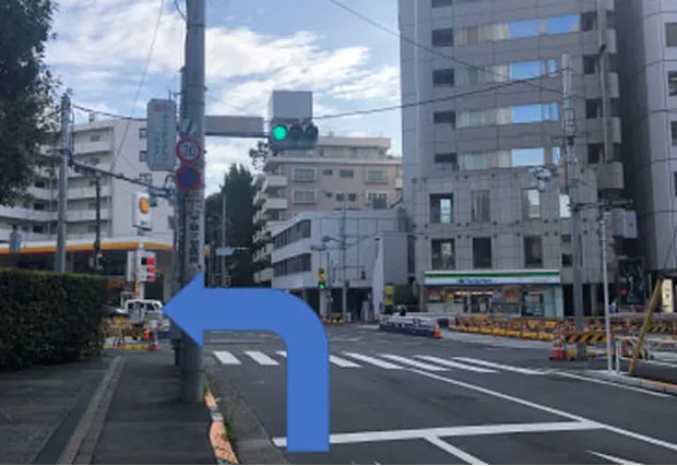 代々木駅からの千駄ヶ谷りとるぱんぷきんずの道順03